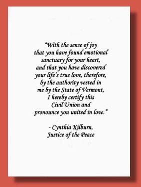 vermont civil union committment ceremony